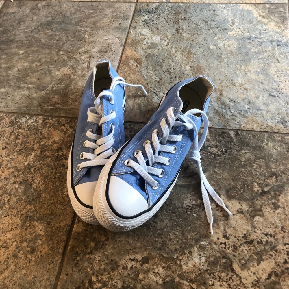 NWOT All Star Converse: Baby blue, size 6.5.